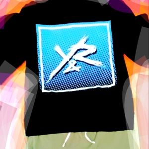 Men's long sleeve Black shirt with blue YR logo